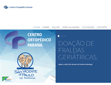 Tablet Screenshot of cop-ortopedia.com.br